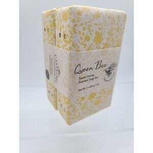 Castelbel Queen Bee Sweet Honey Scented Bar Soap - Portugal - 2 Bars 7 oz each
